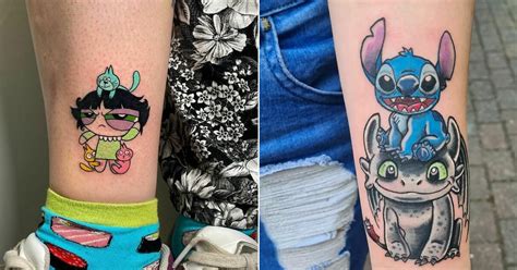 45 Ideias De Tatuagens De Desenhos Animados De Todos Os Tempos Tediado