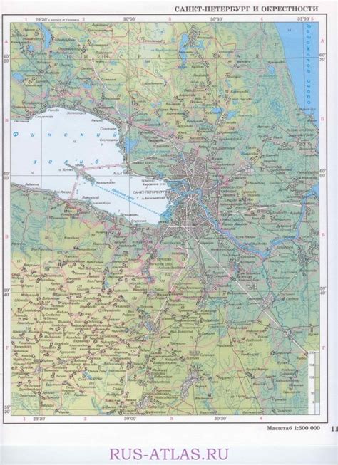 Карта СПб и Ленобласти. Подробная физическая карта СПб и Ленобласти ...