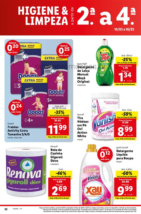 Folheto LIDL HIGIENE e LIMPEZA Antevisão Promoções 14 março a 16 março