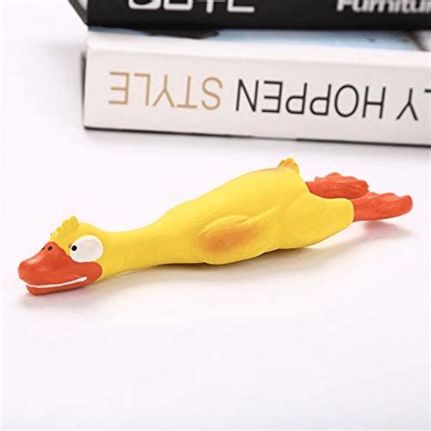 Screaming Rubber Chicken Dog Squeaky Toy Latex Chew Molar Dog Toy，1