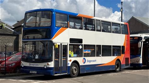 Stagecoach In Fife Alx400 Trident 18389 MX55 KSU Service X55 Thrash