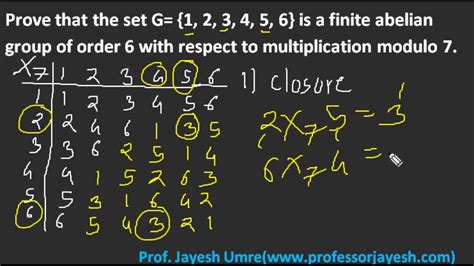 Prove Set G 1 2 3 4 5 6 Is Abelian Group Of Order 6