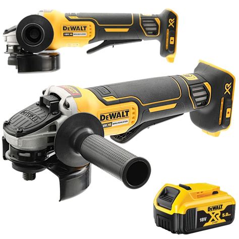 DEWALT DCG406 Szlifierka kątowa 125 mm 18V body 5Ah DEWALT DCB184