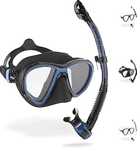 Cressi Quantum Itaca Ultra Dry Combo Snorkelling Combo Set Black