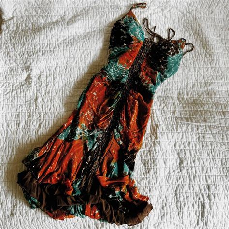 Beautiful Multi Coloured Dress With A Beautiful Depop