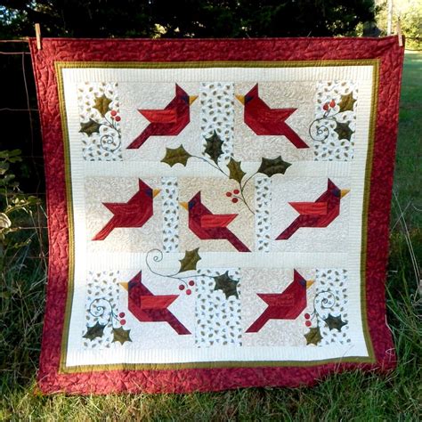 Cardinal Quilt Pattern Etsy