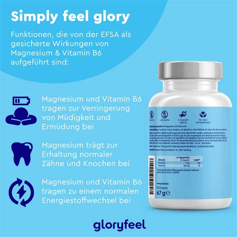 Gloryfeel Magnesium Marine Kapseln Vitamin B St Shop Apotheke