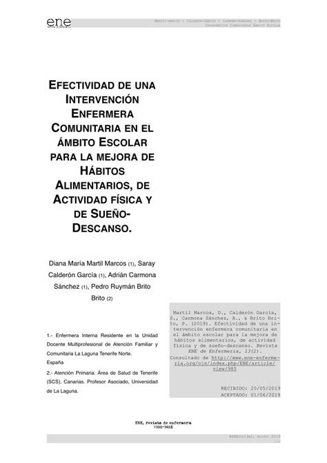 Pdf Efectividad De Una Intervenci N Enfermera Scielo Isciii Es Pdf