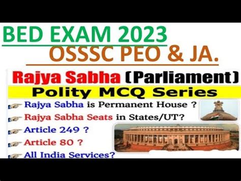 Political Science Mcq For B Ed Exam 2023 Rajyasabha MCQ Political