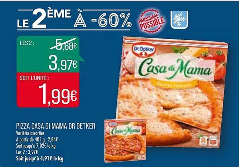 Offre Pizza Casa Di Mama Dr Oetker Chez Match