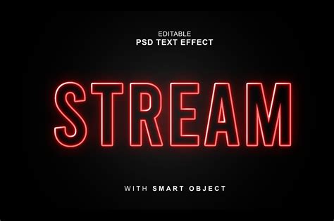 D Stream Editable Text Effect Psd Graphic By Chaska Id Creative Fabrica