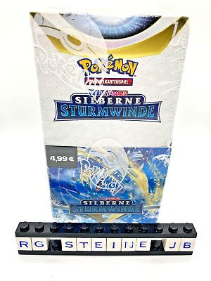 Pokemon Silberne Sturmwinde Display Packs Booster Pack Karten