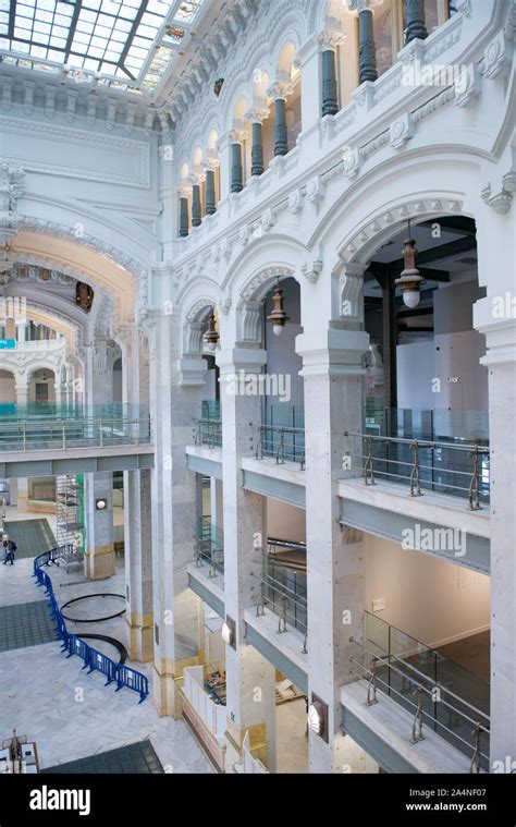 Interior of the Cibeles Palace in Madrid, Spain Stock Photo - Alamy