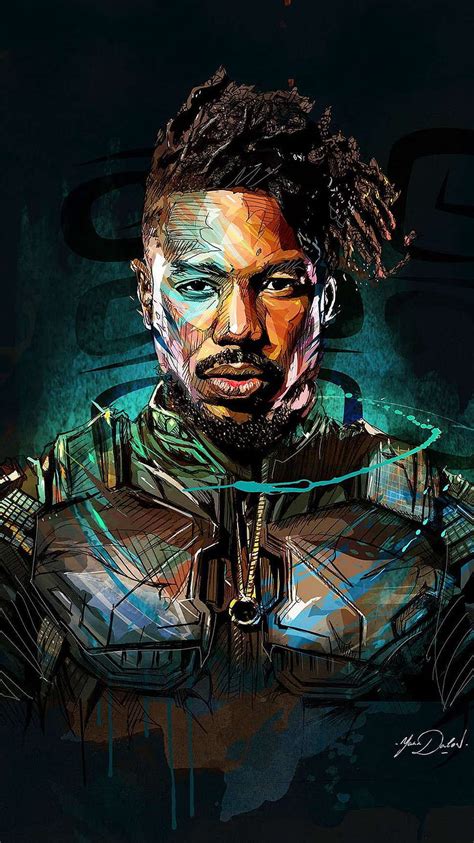 Killmonger Art Black Panther Iphone Black Panther Art Panther Art