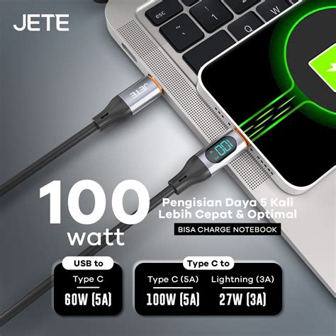 Jual Kabel Data Jete Cx Series Type C To Lightning