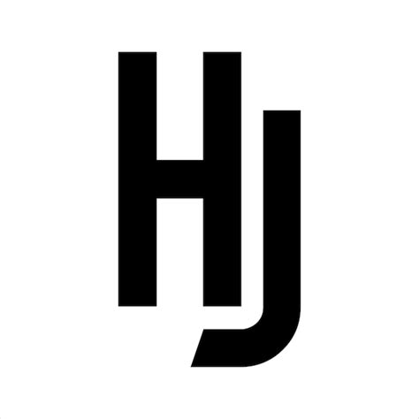 Premium Vector H J Logo Monogram Design Illustration