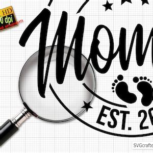 Promoted To Mommy Svg Png Baby Announcement Svg Established Svg