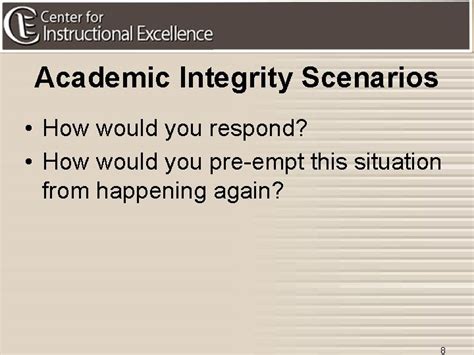 Academic Integrity Goal To Appropriately And Effectively