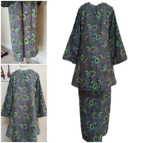 Limited Edition Baju Kurung Tradisional Pesak Gantung Kain Lipat Batik