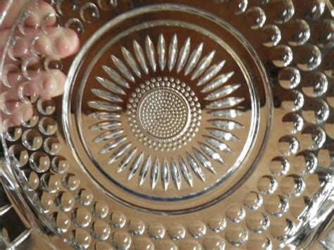 Footed Cake Plate Vintage Glass Kitchen Round Serving Dish Etsy