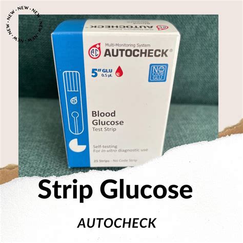 Jual Strip Autocheck Glucose Gula Darah Isi Strip Shopee Indonesia