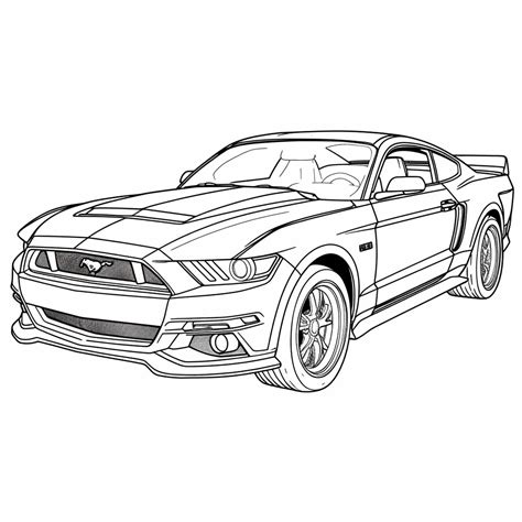 Em Geral Imagen Imagenes De Carros Mustang Para Colorear Cena Hermosa