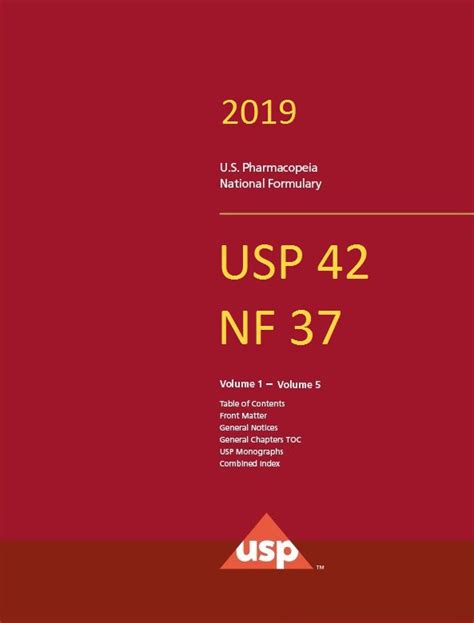 United State Pharmacopoeia 2019 USP 42 NF 37 Pdf