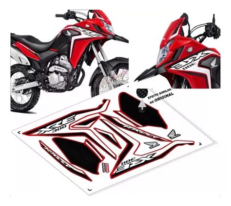 Kit Adesivos Honda Xre Rally Moto Vermelha Frete Gr Tis