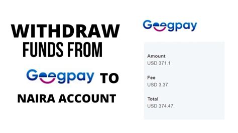 How To Withdraw From GeegPay To Your Naira Account YouTube