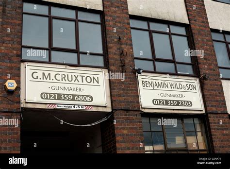 Gun Makers In Price Street Gun Quarter Birmingham Uk Stock Photo Alamy