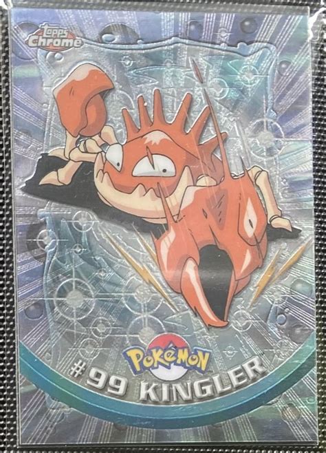 Kingler Pokemon Topps Chrome Trading Cards Series Digitaltq