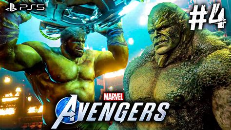 Hulk Smashed The Final Boss Marvel Avengers 2023 Ps5 Gameplay Part 4 Game Wala Youtube