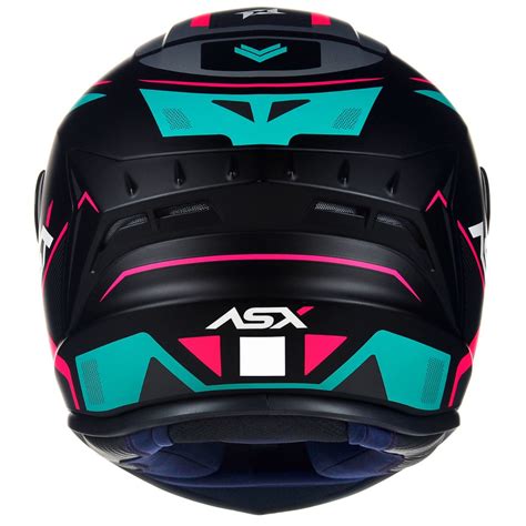 Capacete Asx Wind Draken Rosa Tiffany Feminino MasculinoASXWind RS TF