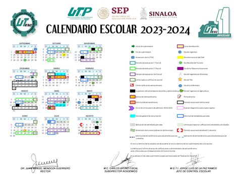 Calendario Escolar Universidad Tecnol Gica De Escuinapa