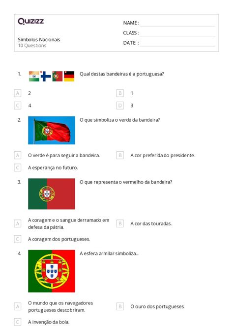 S Mbolos Nacionais Imprim Vel S Rie Planilhas Quizizz