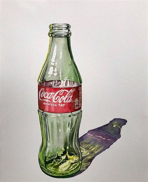 Serpil Umit Bottle Drawing Coca Cola Bottle Coca Cola