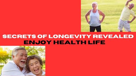 Unlock Longevity The Ultimate Guide To A Healthy Life Youtube