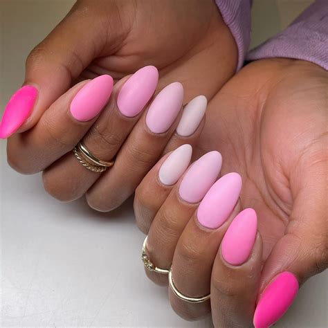 Pink Matte Nails