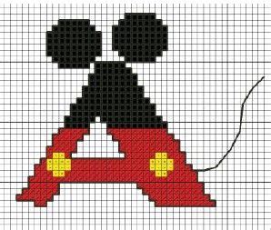 Alfabeto Walt Disney Mickey Mouse Lettera A Simonacalagreti