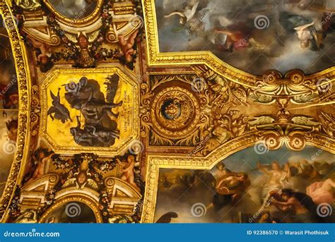 VERSAILLES PARIS FRANCE December 30 Ceiling Painting In Her