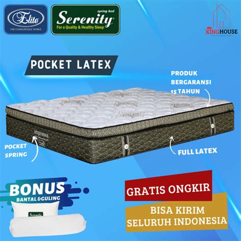 Jual Kasur Springbed Elite Serenity Impressa Pocket Latex Kasur Saja