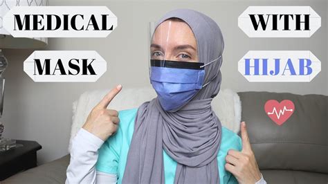 How To Wear A Medical Mask With Hijab Best Trick Youtube