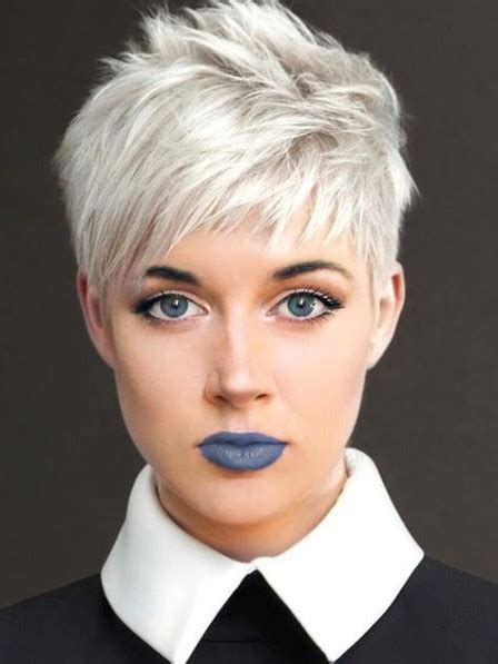 Awesome White Pixie Cut Ladies Wig Pixie Wigs Lace Front Wigs Grey