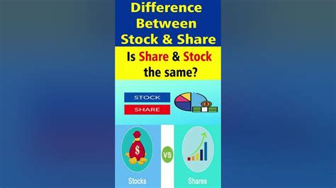 Shares And Stocks Difference Stock Vs Share In Tamil Stock Vs Share Explain Tamil Shorts