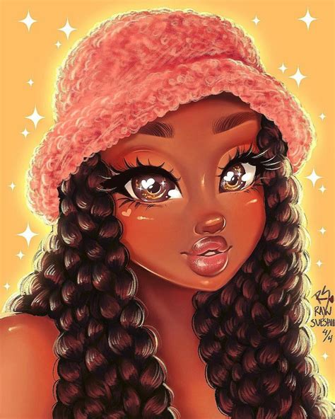 Rawsueshii🎨 Drawings Of Black Girls Black Girl Magic Art Black Girl Art