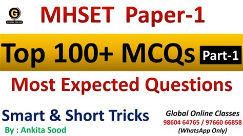 Mock Test For Mhset Paper Mhset Paper Most Expected Mcq Mhset