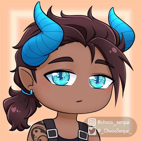 💙 My Inner Demon 💙 Pierce Fanart From Aphmau ‘s My Chocosenpai