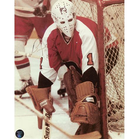 Bernie Parent Autographed Philadelphia Flyers 8x10 Photo Whof 1984