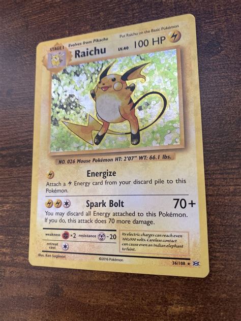 Raichu Holo Rare Evolutions 36 108 EBay