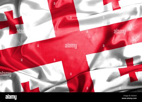 Georgia Waving Flag Hi Res Stock Photography And Images Alamy